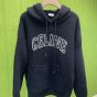celine hooded sweater in ribbed wool