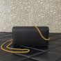 Valentino VLOGO SIGNATURE GRAINY CALFSKIN WALLET WITH CHAIN