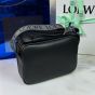 LOEWE XS Military messenger bag in supple smooth calfskin and jacquard