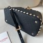 VALENTINO GARAVANI ROCKSTUD SMALL HANDBAG IN GRAINY CALFSKIN