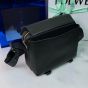 LOEWE XS Military messenger bag in supple smooth calfskin and jacquard