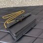 Valentino VLOGO SIGNATURE GRAINY CALFSKIN WALLET WITH CHAIN