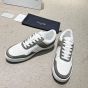 CELINE TRAINER LOW LACE-UP SNEAKER in SUEDE CALFSKIN AND CALFSKIN