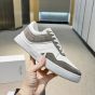 CELINE TRAINER LOW LACE-UP SNEAKER in SUEDE CALFSKIN AND CALFSKIN