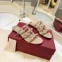Valentino ROCKSTUD FLAT SLIDE SANDAL