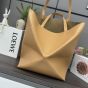 LOEWE XL Puzzle Fold tote in shiny calfskin