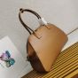 Prada Large leather tote bag with zipper closure
