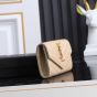 YSL CASSANDRE MATELASSÉ SMALL ENVELOPE WALLET IN GRAIN DE POUDRE LEATHER