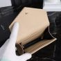 YSL CASSANDRE MATELASSÉ SMALL ENVELOPE WALLET IN GRAIN DE POUDRE LEATHER