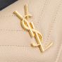 YSL CASSANDRE MATELASSÉ SMALL ENVELOPE WALLET IN GRAIN DE POUDRE LEATHER