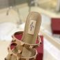 Valentino ROCKSTUD FLAT SLIDE SANDAL