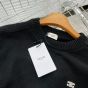 Celine triomphe crew neck sweater in wool and cashmere