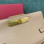 Valentino VLOGO SIGNATURE GRAINY CALFSKIN WALLET WITH CHAIN