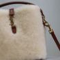 YSL LE 37 mini in shearling