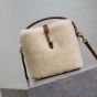 YSL LE 37 mini in shearling