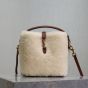 YSL LE 37 mini in shearling