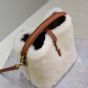 YSL LE 37 mini in shearling