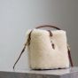 YSL LE 37 mini in shearling