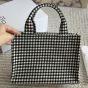 Celine SMALL CABAS THAIS IN VICHY TEXTILE AND CALFSKIN