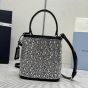 Prada Panier satin bag with crystals