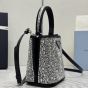 Prada Panier satin bag with crystals