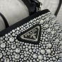 Prada Panier satin bag with crystals