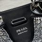 Prada Panier satin bag with crystals