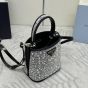 Prada Panier satin bag with crystals