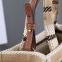 Celine SMALL CABAS THAIS IN STRIPED TEXTILE WITH TRIOMPHE
