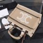 Celine SMALL CABAS THAIS IN STRIPED TEXTILE WITH TRIOMPHE