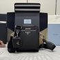 Prada Leather shoulder bag with pouch