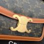 Celine TEEN TRIOMPHE BAG IN TRIOMPHE CANVAS AND CALFSKIN