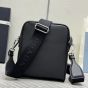 Prada Leather shoulder bag with pouch