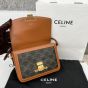 Celine TEEN TRIOMPHE BAG IN TRIOMPHE CANVAS AND CALFSKIN