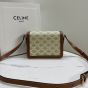 Celine TEEN TRIOMPHE BAG IN TRIOMPHE CANVAS AND CALFSKIN