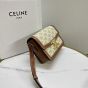 Celine TEEN TRIOMPHE BAG IN TRIOMPHE CANVAS AND CALFSKIN