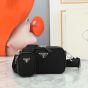 Prada Brique Re-Nylon and Saffiano leather bag
