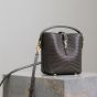 YSL LE 37 mini in shiny lizard