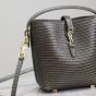 YSL LE 37 mini in shiny lizard