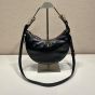 Prada Arqué naplak patent leather shoulder bag