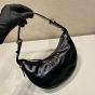 Prada Arqué naplak patent leather shoulder bag