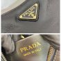 Prada Arqué naplak patent leather shoulder bag