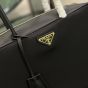 Prada Large Re-Nylon and leather top-handle bag with padlock