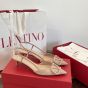 Valentino VLogo Signature Patent Leather Slingback Pump