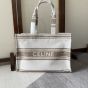 LARGE CABAS THAIS IN STRIPED TEXTILE WITH CELINE JACQUARD