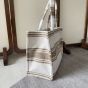 LARGE CABAS THAIS IN STRIPED TEXTILE WITH CELINE JACQUARD