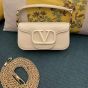 VALENTINO GARAVANI LOCÒ CALFSKIN SHOULDER BAG