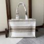 LARGE CABAS THAIS IN STRIPED TEXTILE WITH CELINE JACQUARD