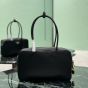 Prada Re-Nylon and leather medium top-handle bag with padlock