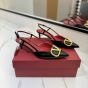 Valentino VLOGO SIGNATURE CALFSKIN SLINGBACK PUMP